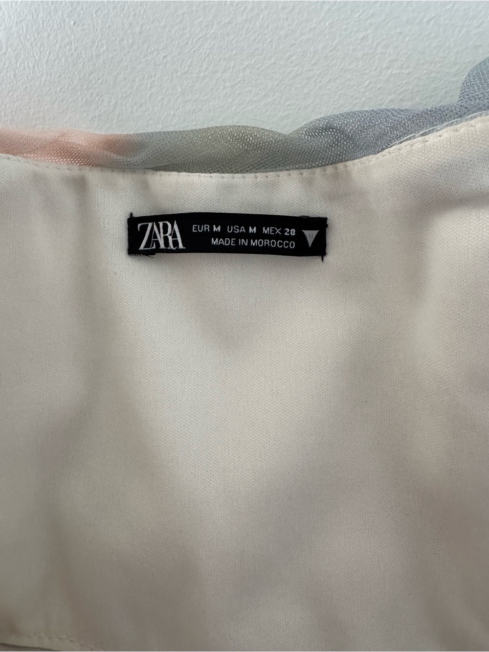Zara Strapless Watercolor Midi Dress in Lavender and Peach - Picture 5 of 5